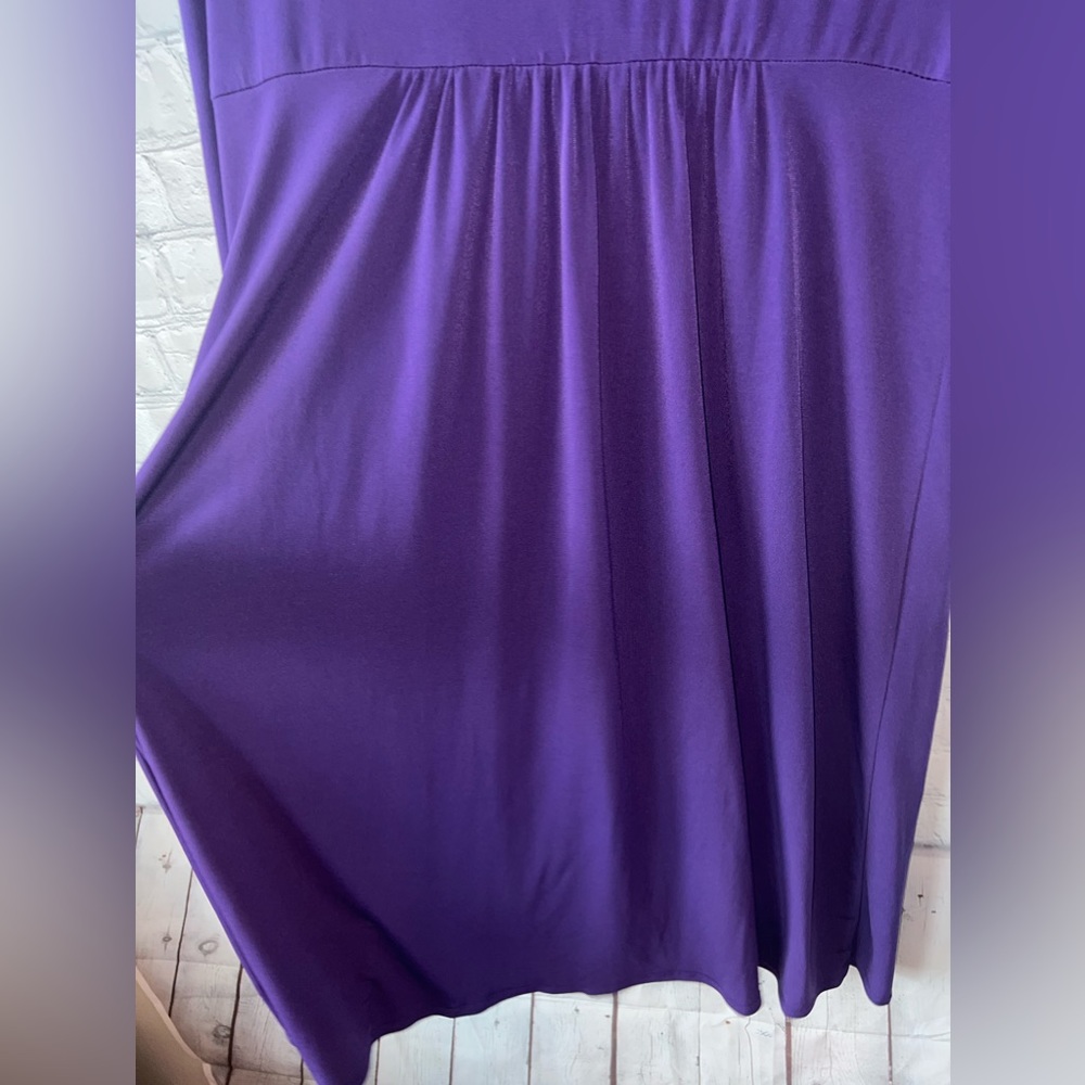 Sangria Dark Purple long sleeve dress size 14 - Picture 11 of 11